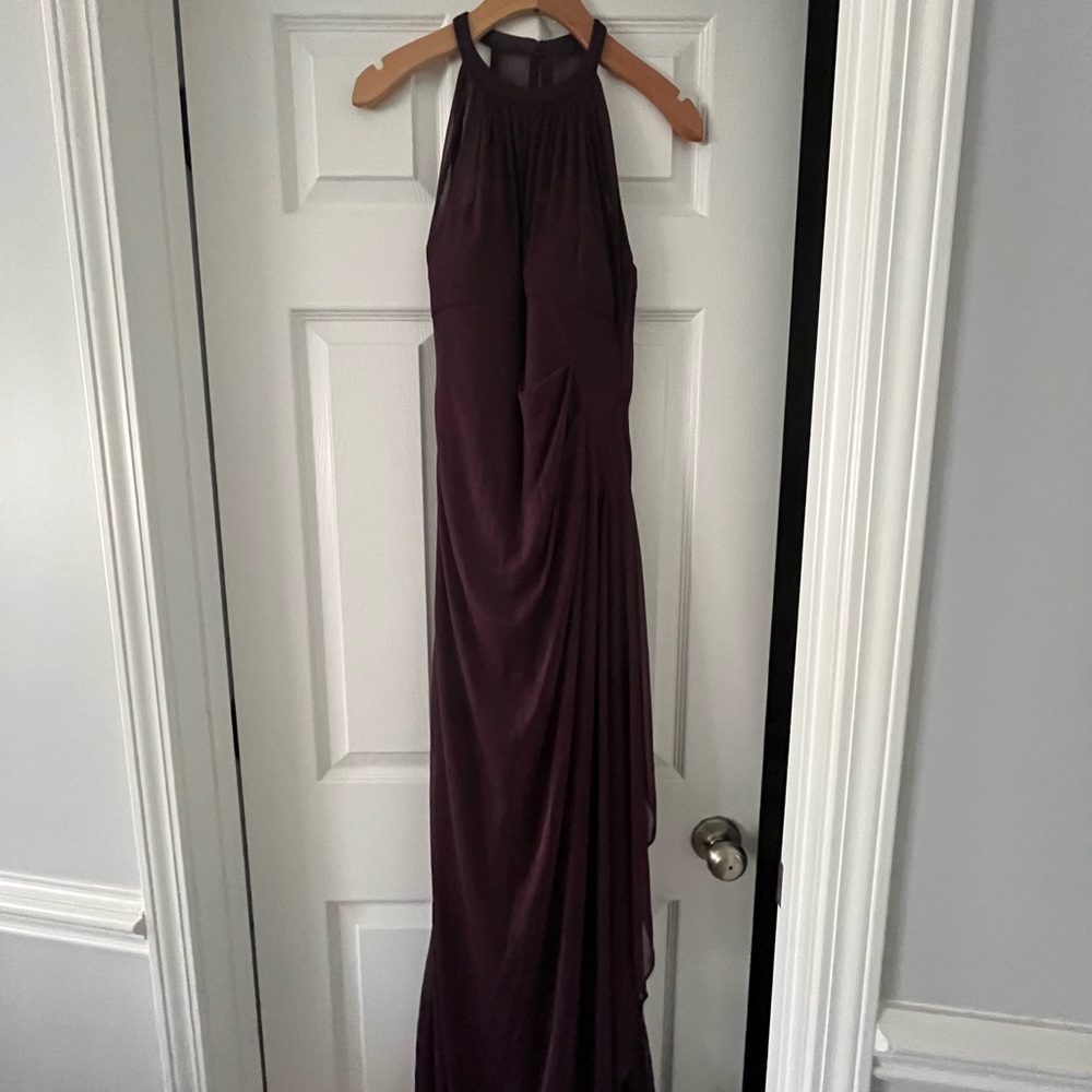 David’s Bridal Plum Bridesmaid Dress